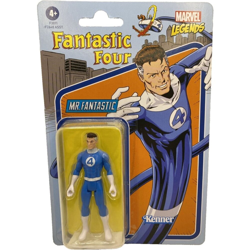 Marvel Legends Fantastic Four Mr. Fantastic Retro Figure 3.75" Kenner